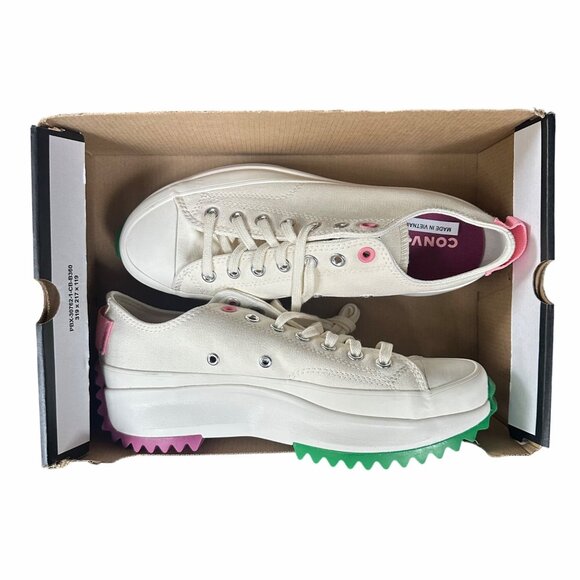 ❤️Converse Run Star Hike Platform 7 Womens Shoes Color Pop Beige Sneaker A14271C - Picture 9 of 14